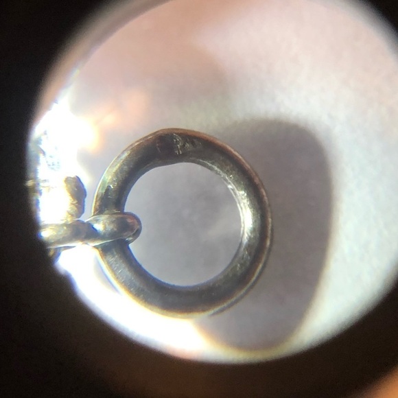 VTG Aurora Borealis Iridescent Glass Bead Necklace Sterling Silver Clasp 18.5” - Picture 5 of 6